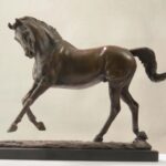 Bronze horse statues