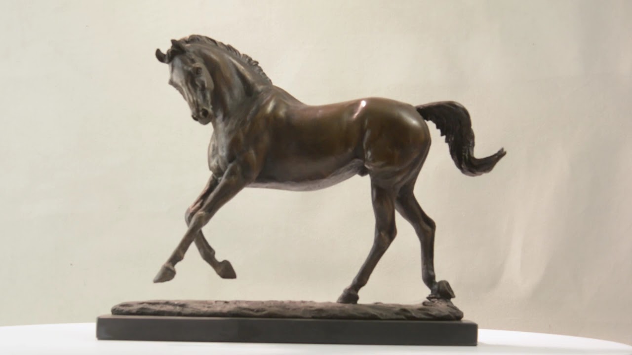 Bronze horse statues